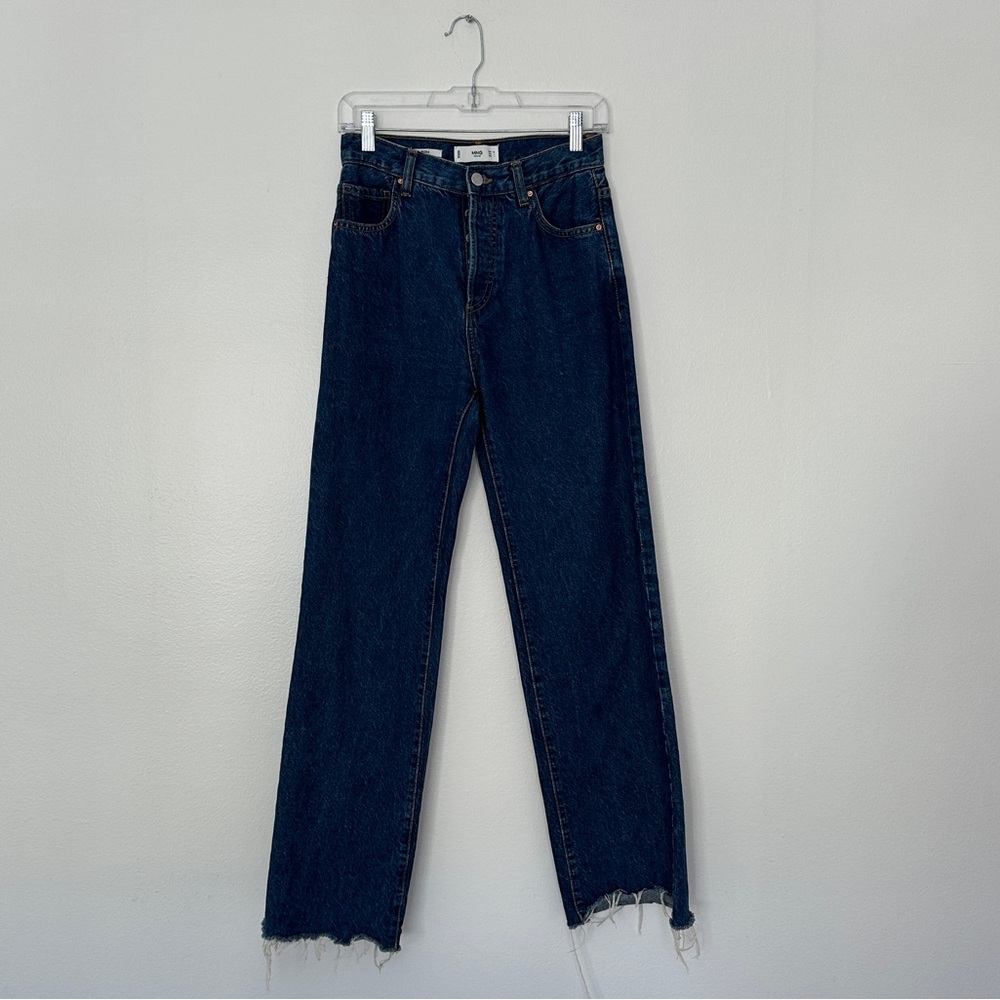 Wide Leg High Rise Dark Wash Jeans